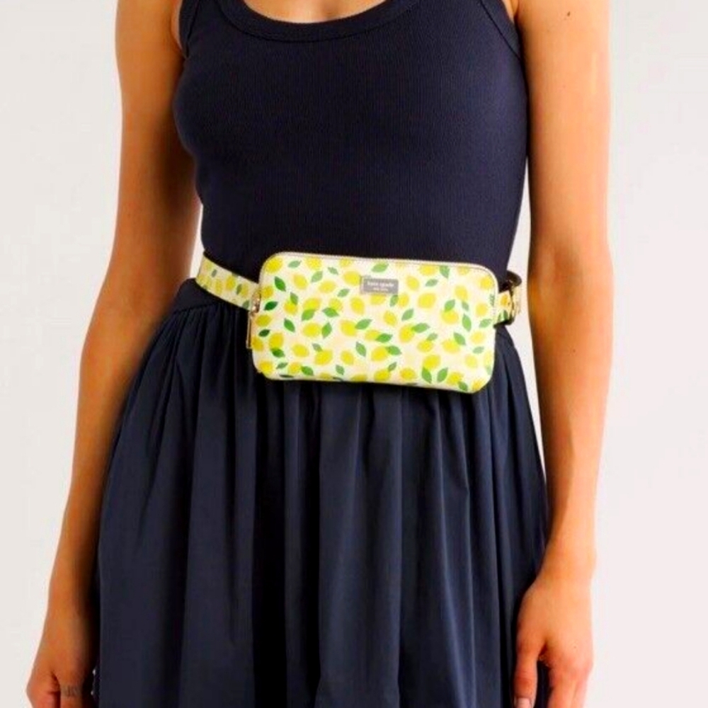 🍀 NWT! - Kate Spade Lemon Drop Crossbody Belt Bag - Picture 2 of 11
